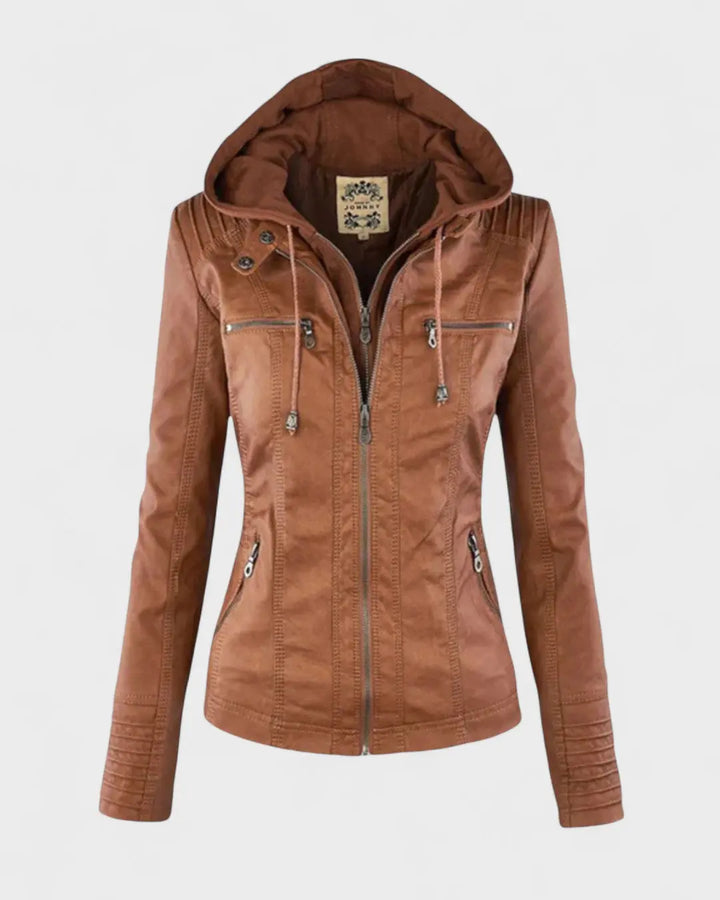 Alberte™ | Læderjakke Charlotte Odense