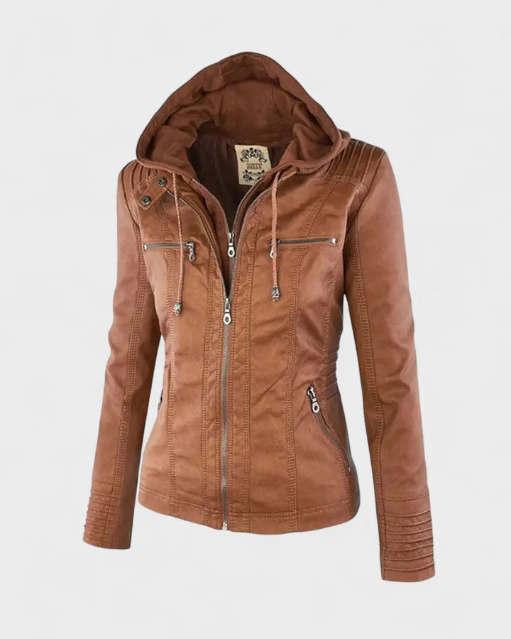 Alberte™ | Læderjakke Charlotte Odense