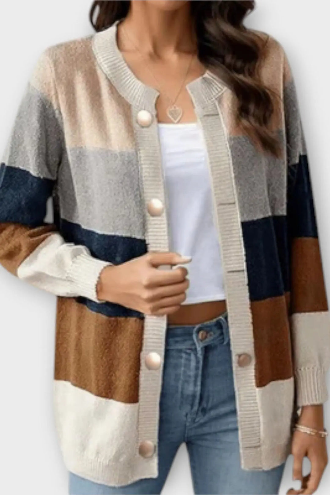 Amalie | Stribet Cardigan Charlotte Odense