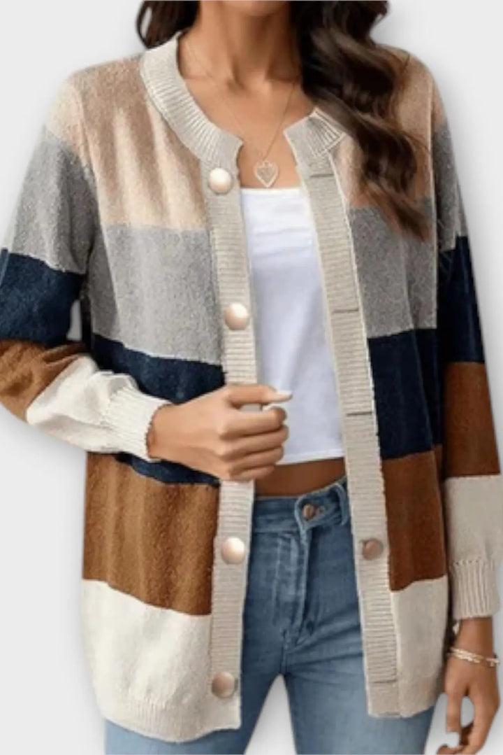 Amalie | Stribet Cardigan Charlotte Odense