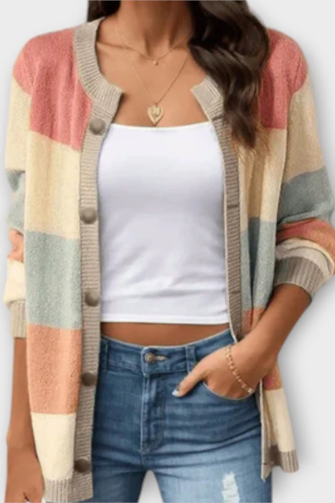 Amalie | Stribet Cardigan Charlotte Odense
