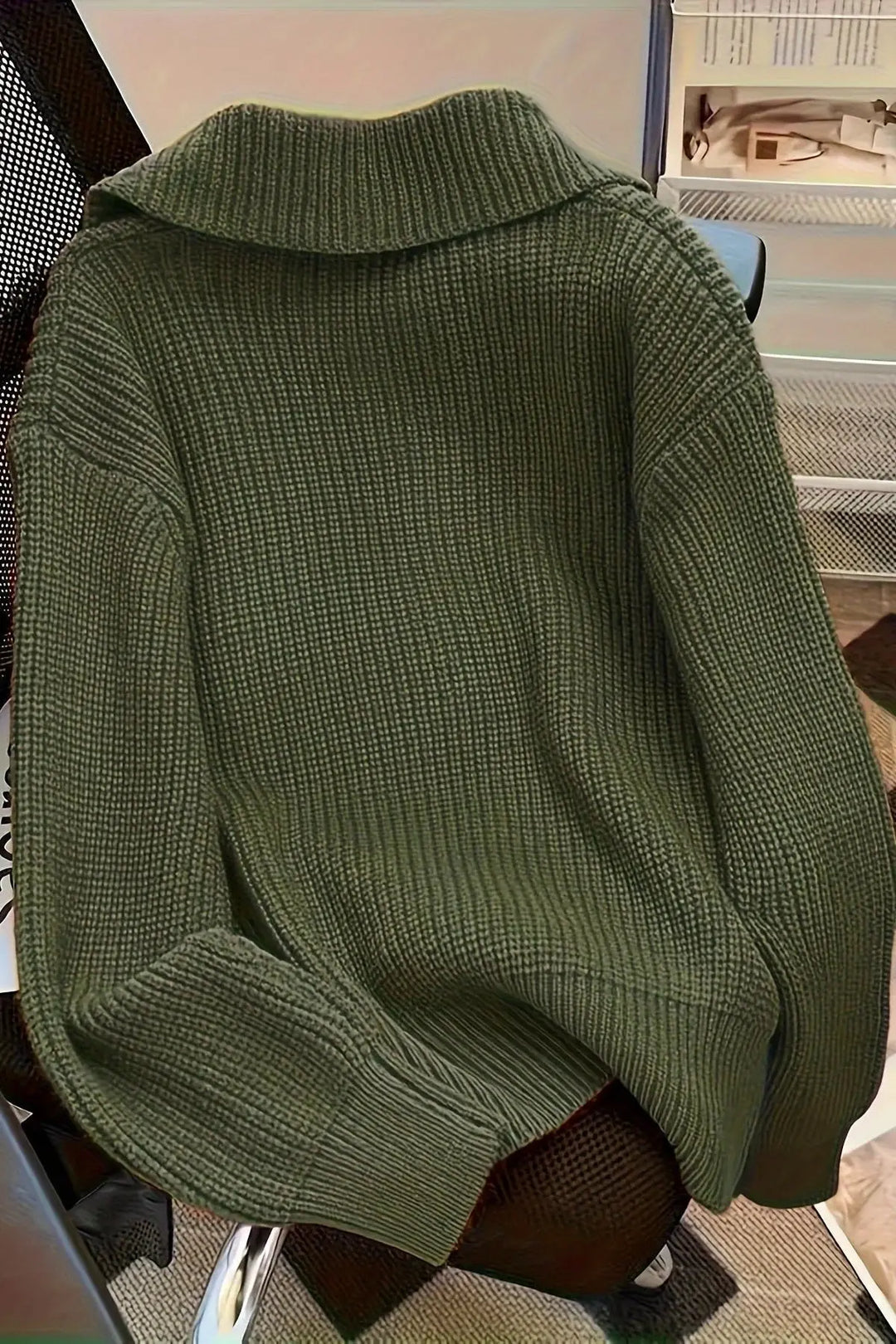 Astrid | Olivengrøn Cardigan Charlotte Odense