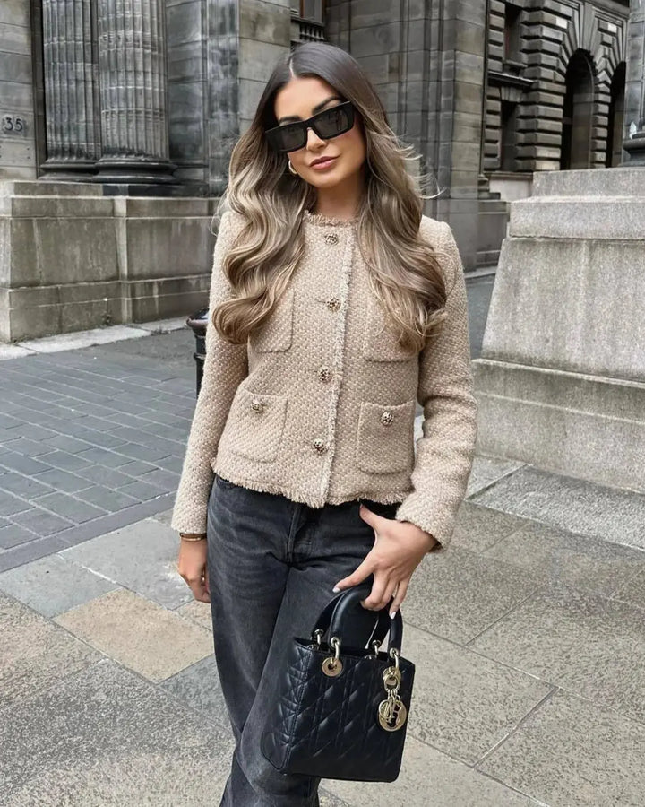 Cecilie | Beige Frakke Charlotte Odense