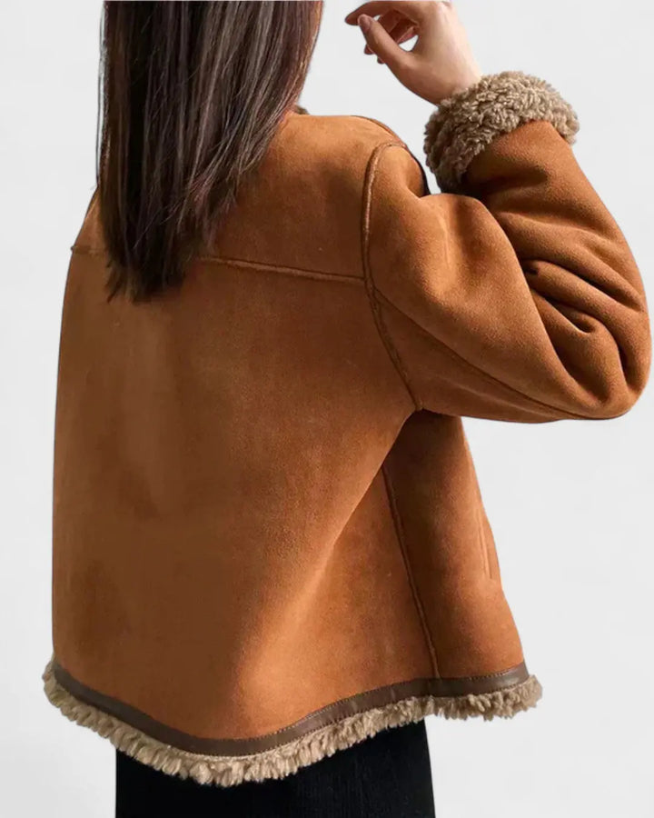 Ellinor™ | Lammeskindsfrakke Charlotte Odense