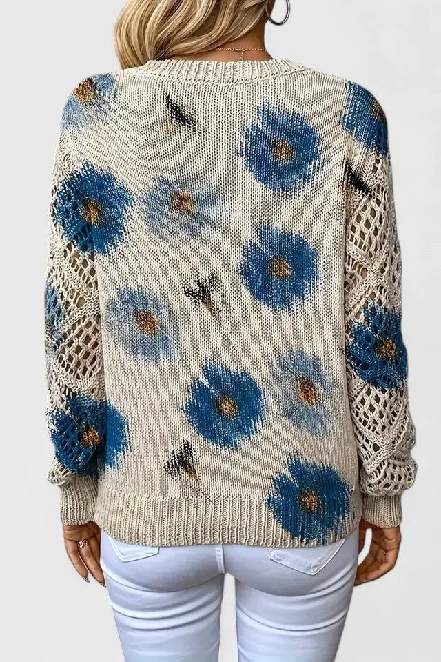 Emilie | Blomstret cardigan Charlotte Odense