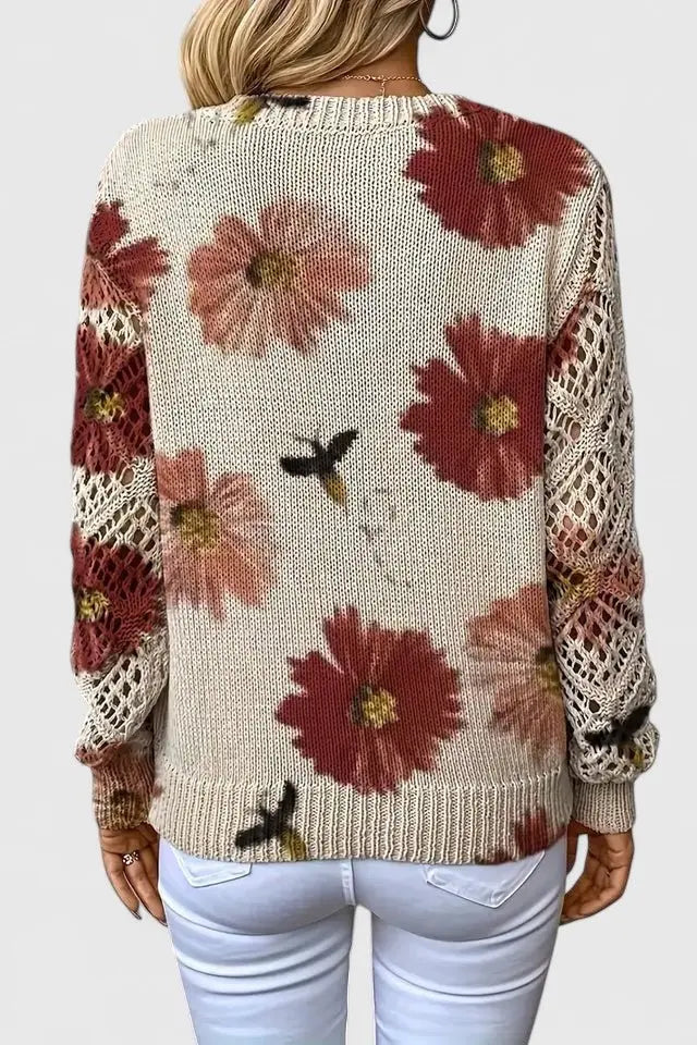 Emilie | Blomstret cardigan Charlotte Odense