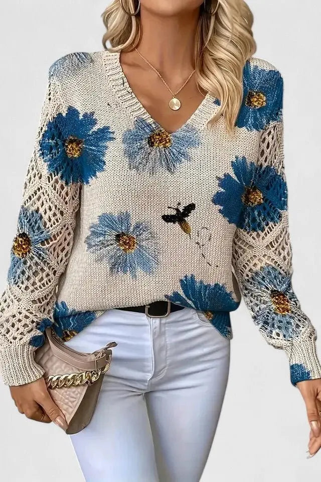 Emilie | Blomstret cardigan Charlotte Odense