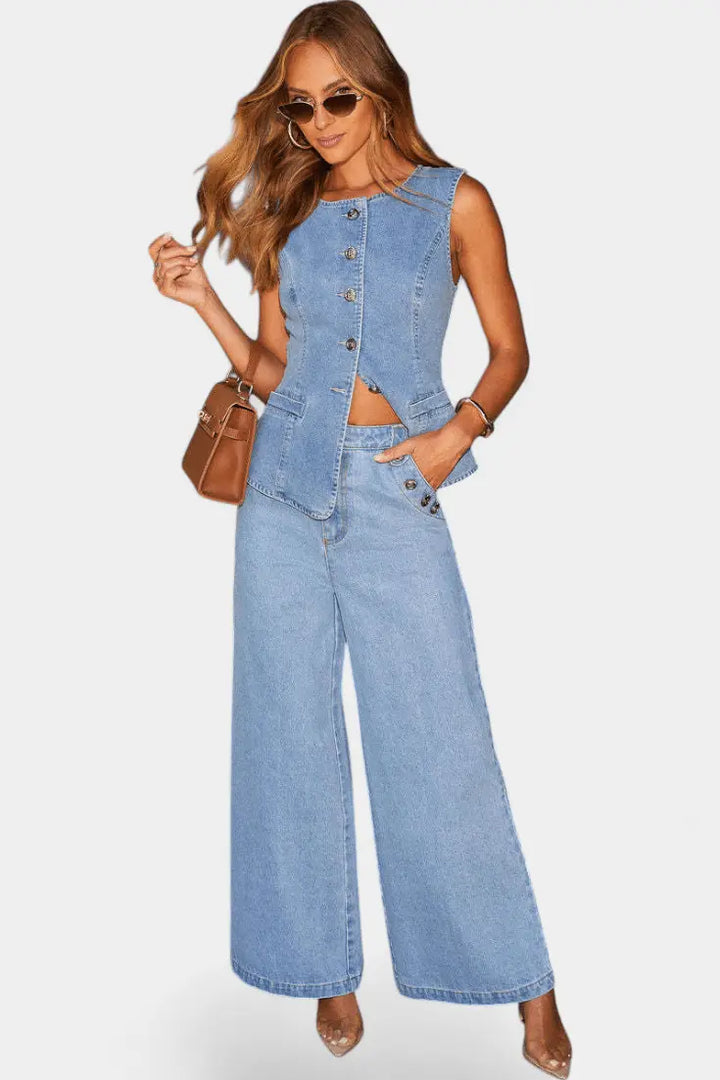 Emma | Denim sæt Charlotte Odense
