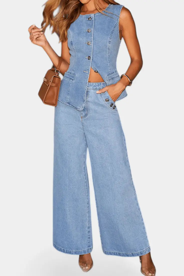 Emma | Denim sæt Charlotte Odense