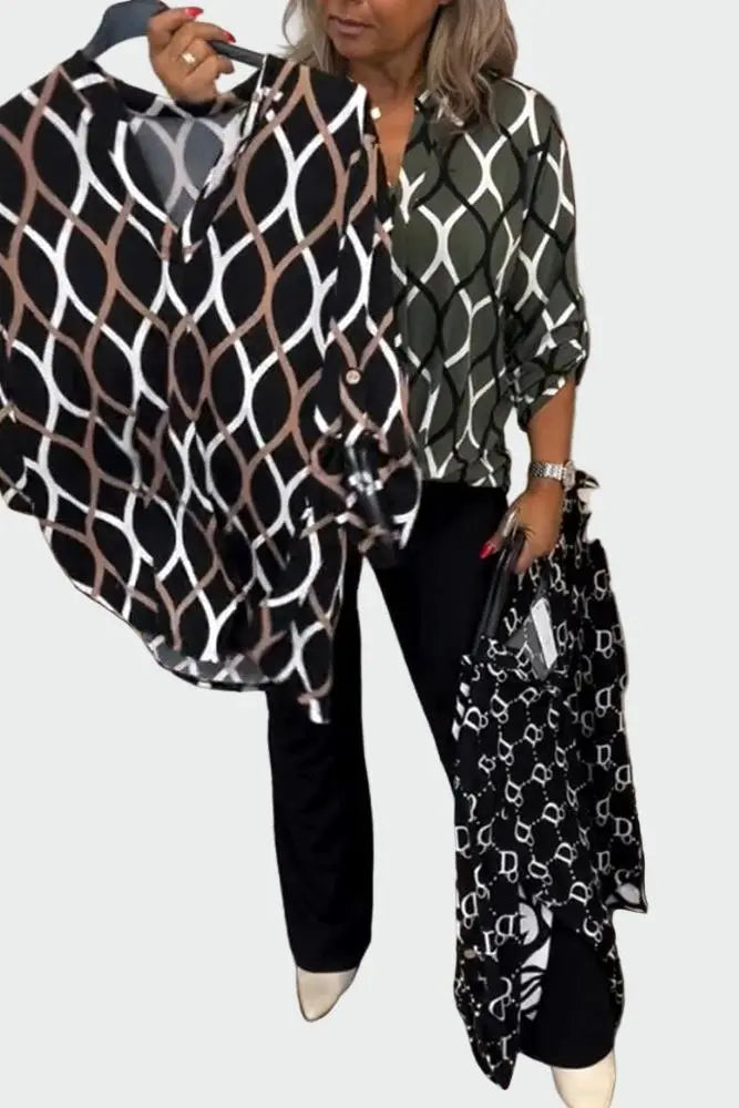 Lene | Grafisk Ivy-bluse Charlotte Odense