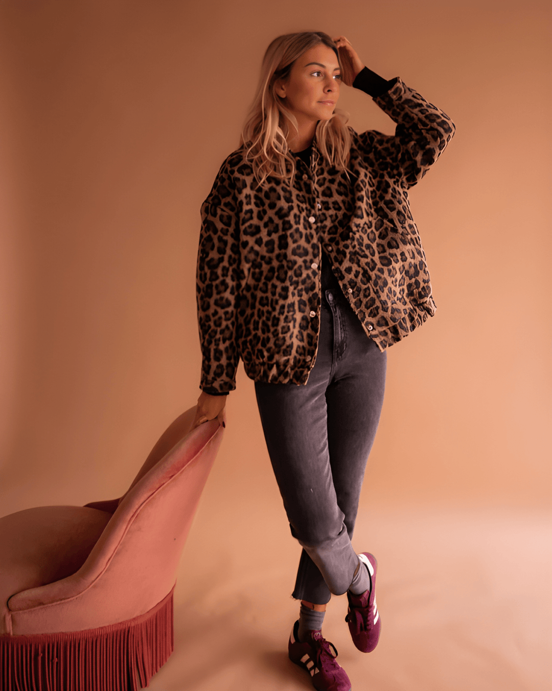 Leona | Leopard Bomberjakke Charlotte Odense