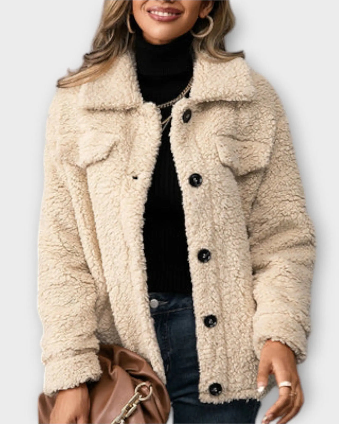 Liv | Teddy jakke Charlotte Odense