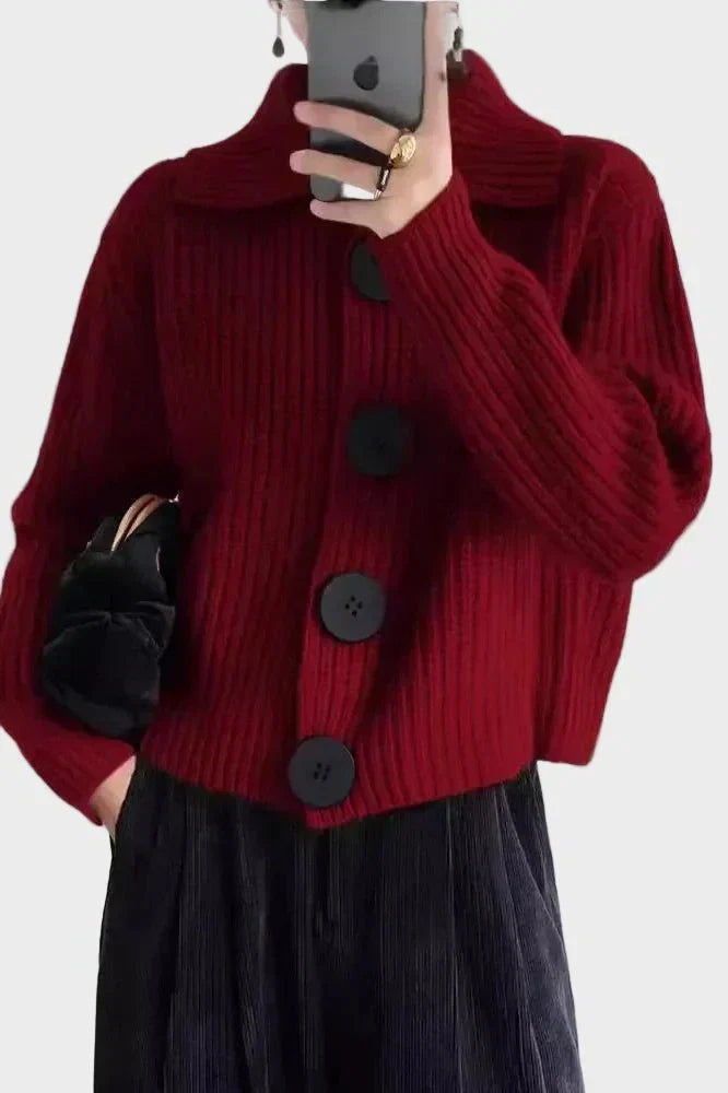 Mille | Rød Cardigan Charlotte Odense