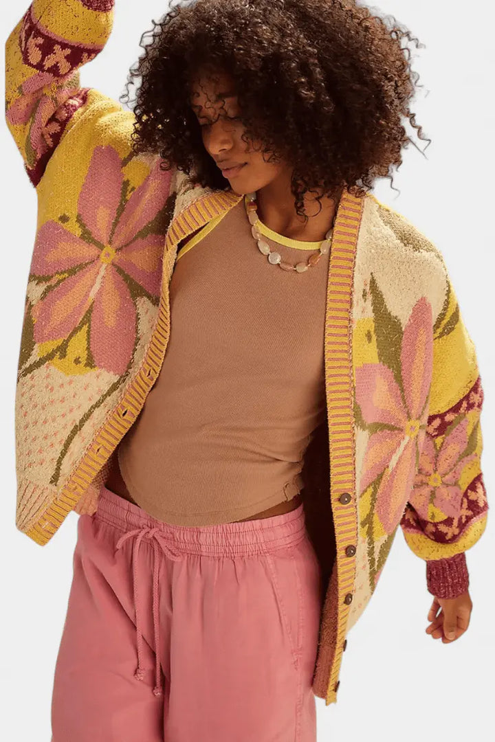 Stine | Blomstret cardigan Charlotte Odense